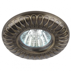 Светильник светодиодный встраиваемый KL67 SB литой MR1612V/220V 50W бронза | Б0021528 | ЭРА