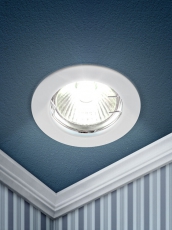 Светильник точечный встраиваемый под лампу KL1 50Вт MR16 белый литой | C0043653 | ЭРА