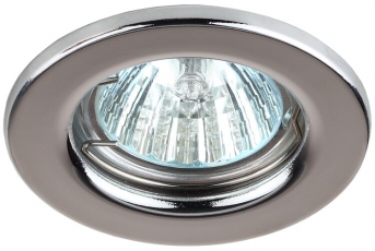 Светильник точечный встраиваемый под лампу ST1 50Вт MR16 хром штампованный | C0043799 | ЭРА