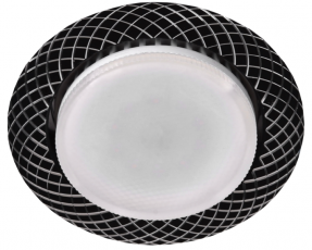 Светильник встраиваемый точечный под лампу GX53 KL 76 AL/BK /1 Gx53,220V, 13W, черный (50/1000) | Б0049007 | ЭРА