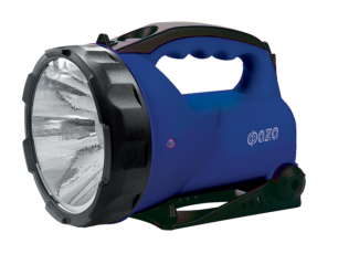 Фонарь прожекторный AccuF6-L3W-bu (синий) | 5000834 | ФАZА