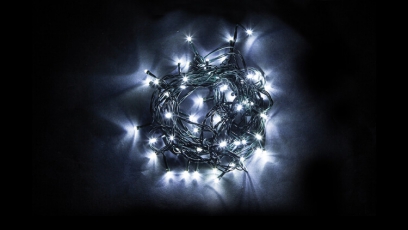 Гирлянда елочная 750 диодов 5000К, CL93 15 веток (5м) + 6м зеленый шнур, IP44 | 32955 | FERON