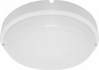 Светильник светодиодный пылевлагозащищенный для ЖКХ AL3005 8W 640Lm 4000K круг в пластиковом корпусе, IP65, белый, 140*50мм | 29606 | FERON