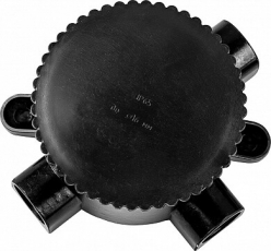 Коробка распределительная КЭМ 2-660-4 монтажная электрическая, 4-х рожковая, 660V, 165х65х165, черный | 29852 | FERON