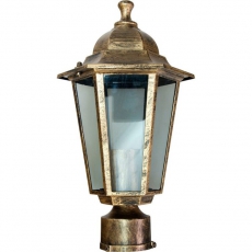 Светильник садово-парковый 6103 60W 230V E27 170*170*310мм черное золото ДИАМЕТР ОСНОВАНИЯ 45 мм | 11129 | FERON