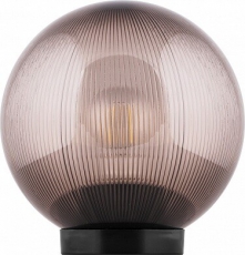 Светильник садово-парковый НТУ 02-60-205 шар ПМАА E27 230V, призма дымчатый | 11567 | Feron