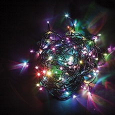 Гирлянда елочная 500 диодов мульти, CL92 10 веток (5м) + 1.5м зеленый шнур, IP44 | 32376 | FERON