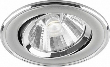 Светильник светодиодный встраиваемый декоративный AL621, 15W, 1200Lm, 4000K, диммируемый, серебро, поворотный | 29573 | FERON