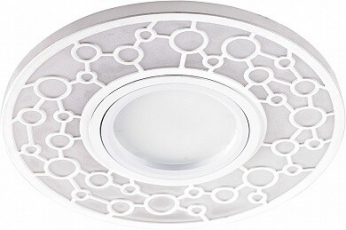 Светильник встраиваемый с LED подсветкой CD990 потолочный MR16 G5.3 белый | 32669 | Feron
