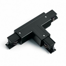 Коннектор для трехфазного шинопровода PRO-0436 R1, Т-образный правый (внешний) черный 91332 | 41089 | FERON