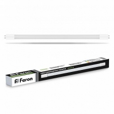 Лампа светодиодная линейная трубчатая LB-213 (10W) 230V G13 4000K стекло поворотная | 25497 | FERON