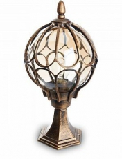 Светильник садово-парковый PL3804 60W 230V E27 220*220*460мм черное золото, на постамент | 11365 | FERON