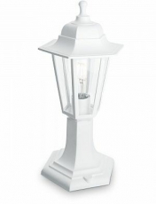 Светильник садово-парковый НТУ 06-60-001 60W 230V E27 400*180мм белый, на постамент, 6-ти гранник | 32274 | FERON