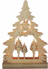 Фигура световая деревянная 