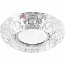 Светильник встраиваемый с LED подсветкой CD987 потолочный MR16 G5.3 прозрачный | 32664 | Feron