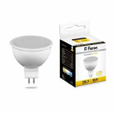 Лампа светодиодная LB-560 (9W) 230V G5.3 2700K MR16 | 25839 | FERON