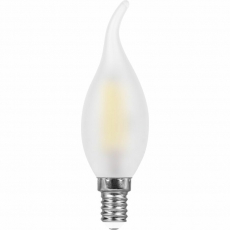 Лампа светодиодная LB-714 (11W) 230V E14 4000K филамент С35T матовая | 38011 | FERON