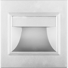 Светильник светодиодный встраиваемый для лестничной подсветки JD12 1.5W 60Lm 4000K серебро | 29559 | FERON