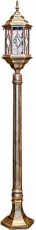 Светильник садово-парковый PL126 60W 230V E27 160*160*1150 черное золото (столб 1.2M) | 11348 | FERON