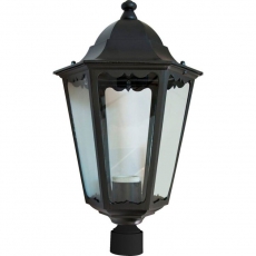 Светильник садово-парковый 6203 100W 230V E27 195*195*360мм черный ДИАМЕТР ОСНОВАНИЯ 45 ММ | 11068 | FERON