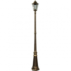 Светильник садово-парковый 6211 100W 230V E27 195*195*2130мм черное золото | 11206 | FERON