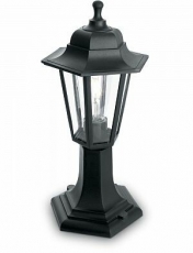 Светильник садово-парковый НТУ 06-60-001 60W 230V E27 400*180мм черный, на постамент, 6-ти гранник | 32273 | FERON