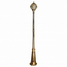 Светильник садово-парковый PL3807 60W 230V E27 220*220*2140мм черное золото (столб 2.1M) | 11380 | FERON