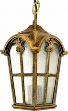 Светильник садово-парковый PL106 60W 230V E27 150*150*740мм черное золото, на цепочке | 11298 | FERON