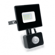 Прожектор светодиодный LL-906 с датчиком 20W 6400K 230V черный IP44 121*160*53мм | 29556 | FERON