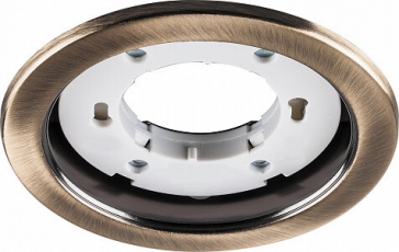 Светильник потолочный встраиваемый под лампу GX53 DL53 15W 230V GX53, без лампы, античное золото | 28948 | FERON