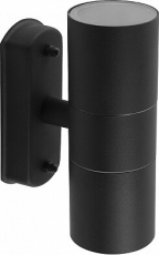 Светильник архитектурный настенный DH0704 230V без лампы 2*GU10, 60*163*103 черный | 11881 | FERON