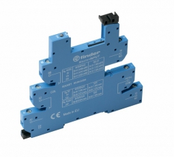 Розетка MasterINPUT с винтовыми клеммами (с зажимной клетью) для реле 34 серии; питание 24В АС/DC; в комплекте пластиковая клипса; опции: LED