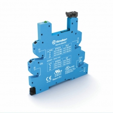 Розетка MasterBASIC с безвинтовыми клеммами Push-in для реле 34 серии; питание 24В DC; в комплекте пластиковая клипса; опции: LED | 93607024 | Finder