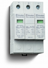 Устройство защиты от импульсных перенапряжений УЗИП тип 2 (2 варистора + 1 искровый разрядник) для фотогальванических систем | 7P2690001015 | Finder
