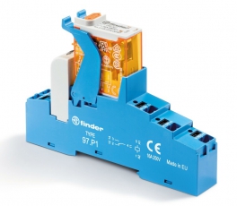 Интерфейсный модуль, электромеханическое реле; 1CO 16A; контакты AgNi; питание 12В DC; категория защиты IP20 | 4CP190120050SPA | Finder
