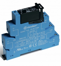 Интерфейсный модуль, твердотельное реле; выход 5A (24В DС); питание 24В DC; категория защиты IP20; винтовые клеммы | 383170249024 | Finder