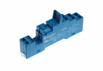 Розетка с безвинтовыми клеммами (пружинный зажим) для реле 40.51, 40.52, 40.61, 44.52, 44.62; применяются модули 99.02, 86.03; | 9555SMA | Finder