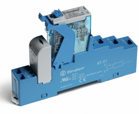 Интерфейсный модуль, электромеханическое реле; 1CO 16A; контакты AgNi; питание 48В DC; категория защиты IP20 | 4C5190480050SPA | Finder