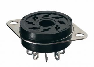 Штепсельный разъем 11-штырьков для реле 60.13, таймера 88.02; под пайку; монтажный фланец | 9013 | Finder