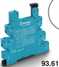 Розетка MasterBASIC с винтовыми клеммами (с зажимной клетью) для реле 34 серии; питание 110-125В АС/DC; в комплекте пластиковая клипса; опции: LED