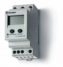 Универсальное контрольное реле тока для 1-фазных сетей AC/DC; пониженый/повышенный ток; | 715182301021 | Finder