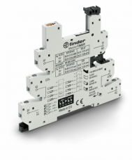 Розетка, серия MasterTimer с безвинтовыми клеммами Push-in для реле 34 серии; встроенный таймер мультифункциональный | 93690024 | Finder