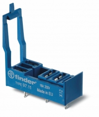 Розетка для монтажа на плате для реле 46.61; в комплекте пластиковая клипса | 9711 | Finder