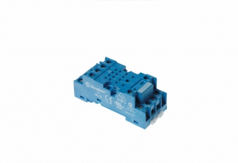 Розетка с винт клем. для реле 55.32, 55.34, 85.02, 85.04; 99.01; метал клипса 094.71 синий цвет | 94749SMA | Finder