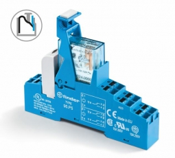 Интерфейсный модуль, электромеханическое реле; 2CO 10A; контакты AgNi; питание 12В DC (чувствит.); категория защиты IP20 | 48P870120050SMA | Finder