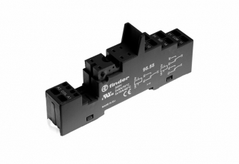 Розетка с безвинтовыми клеммами (пружинный зажим) для реле 40.51, 40.52, 40.61, 44.52, 44.62; применяются модули 99.02, 86.03; | 95550SPA | Finder