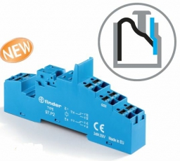 Розетка с безвинтовыми клеммами Push-in для реле 46.61; применяются модули 86.30, 99.02; в комплекте металлическая клипса 097.71 | 97P1SMA | Finder