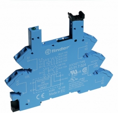 Розетка с безвинтовыми клеммами (пружинный зажим) для реле 34 серии; питание 24В DC; в комплекте пластиковая клипса; опции: LED | 93517024 | Finder