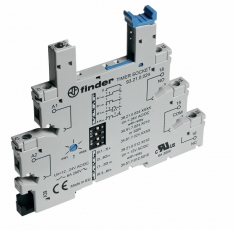 Розетка с винтовыми клеммами (с зажимной клетью) для реле 34 серии; встроенный таймер мультифункциональный (AI, DI, GI, SW); | 93210024 | Finder