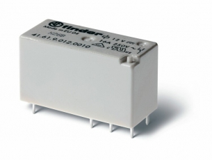 Низкопрофильное миниатюрное электромеханическое реле; монтаж на печатную плату; выводы с шагом 5мм; 1CO 16A; Контакты AgSnO2 | 416190064011 | Finder